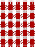 Checkerboard Red White Graphic Pattern Rug