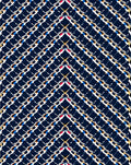 Intricate Navy Geometric Pattern Rug