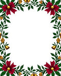 Festive Burgundy Bow Green Leaf Bells Rug