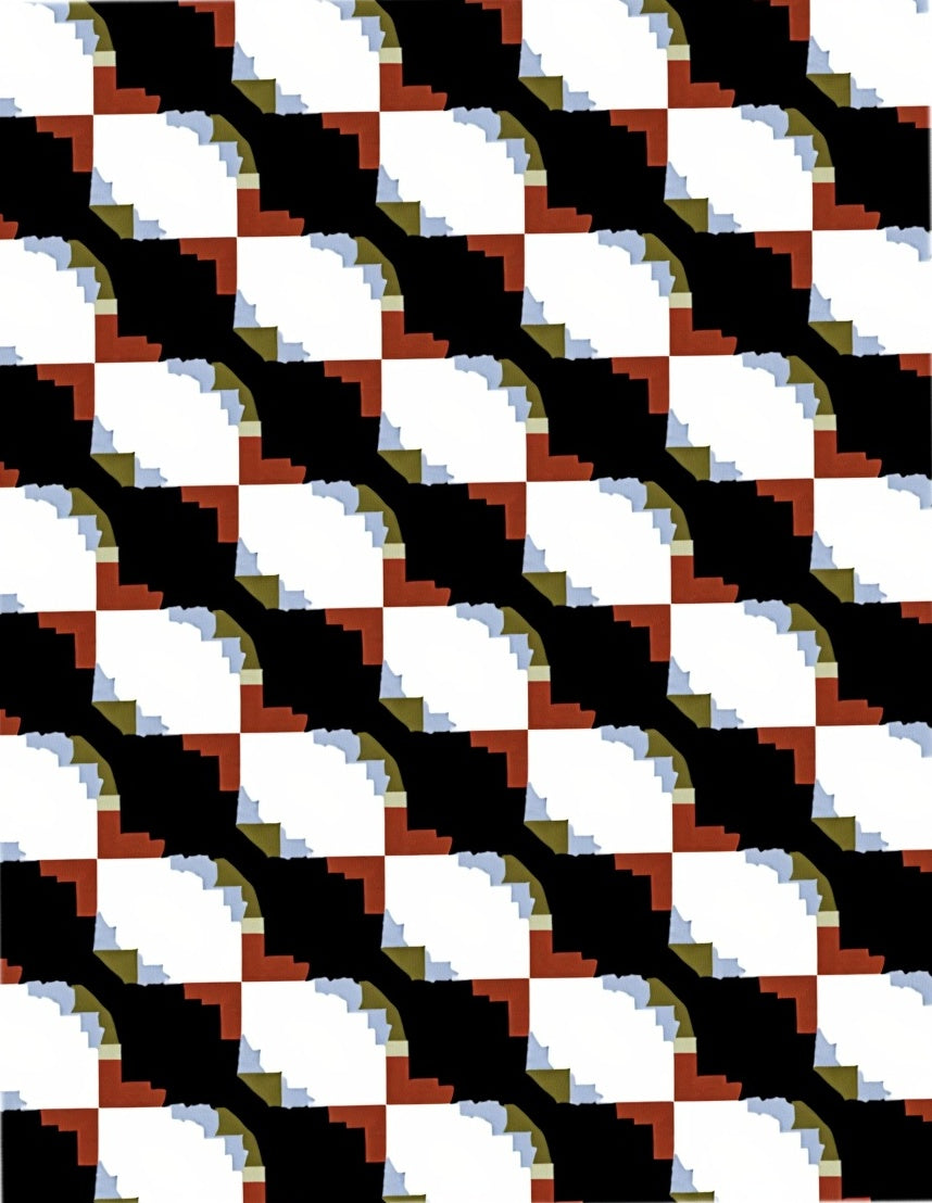 Geometric Tessellation Abstract Pattern Rug