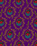 Vibrant Floral Pattern With Gold Foliage Rug