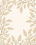 Elegant Leaf Vines Design Rug