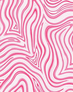 Pink Swirling Abstract Pattern Rug