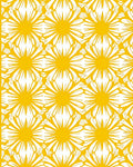 Bold Yellow Floral Pattern Design Rug