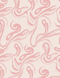 Abstract Pink Swirls Pattern Rug