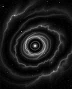 Galactic Swirl Abstract Starry Night Rug