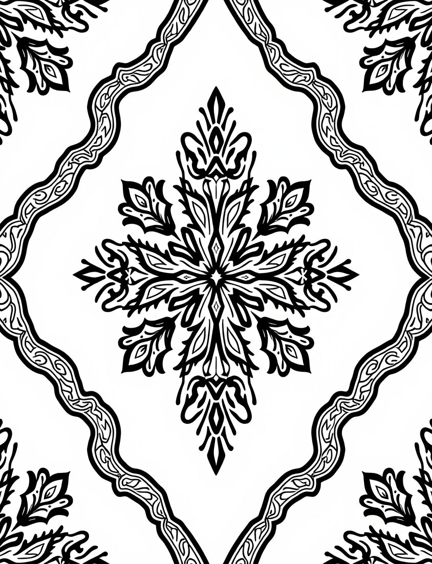 Classic Floral Medallion Pattern Rug