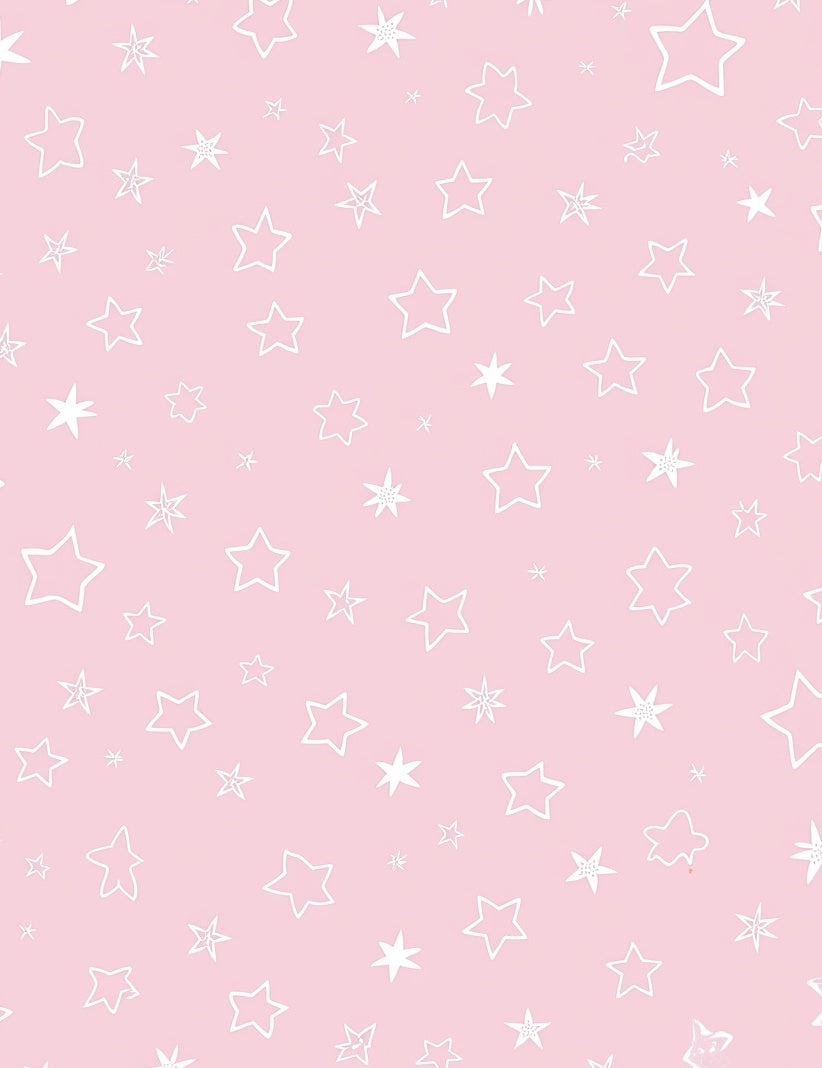 Pink Starry Night Pattern Rug
