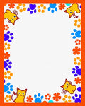 Fun Cat Paw Print Design Rug