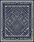Bold Geometric Patterned Rug