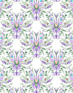 Floral Symmetry Inspired Design Rug