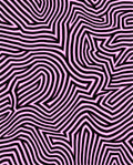 Abstract Pink Geometric Lines Rug