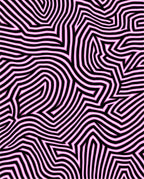 Abstract Pink Geometric Lines Rug