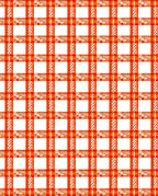 Abstract Red White Checked Pattern Rug