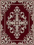 Elegant Red Floral Savonnerie Pattern Rug