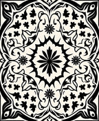 Classic Floral Mandala Pattern Rug