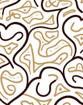 Abstract Swirl Contemporary Whimsical Design Rug