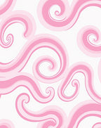 Pink Swirls Soft Gradient Pattern Rug