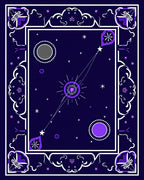 Celestial Starburst Geometric Pattern Rug