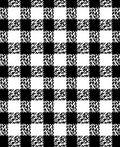 Bold Black White Checkered Pattern Rug