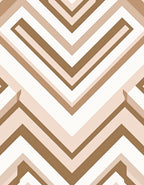 Geometric Chevron Warm Neutral Pattern Rug