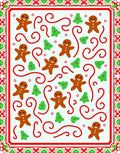 Cute Gingerbread Man Pattern Rug