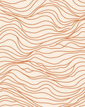 Minimalist Wavy Organic Stroke Design Rug