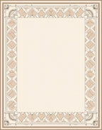 Geometric Art Deco Border Design Rug