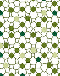 Green Hexagonal Geometric Pattern Rug