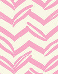 Playful Pink Chevron Pattern Rug