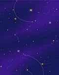 Night Sky Star Constellation Pattern Rug
