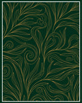 Rich Gold Vine Patterned Rug