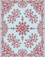 Ornate Floral Swirl Pattern Rug