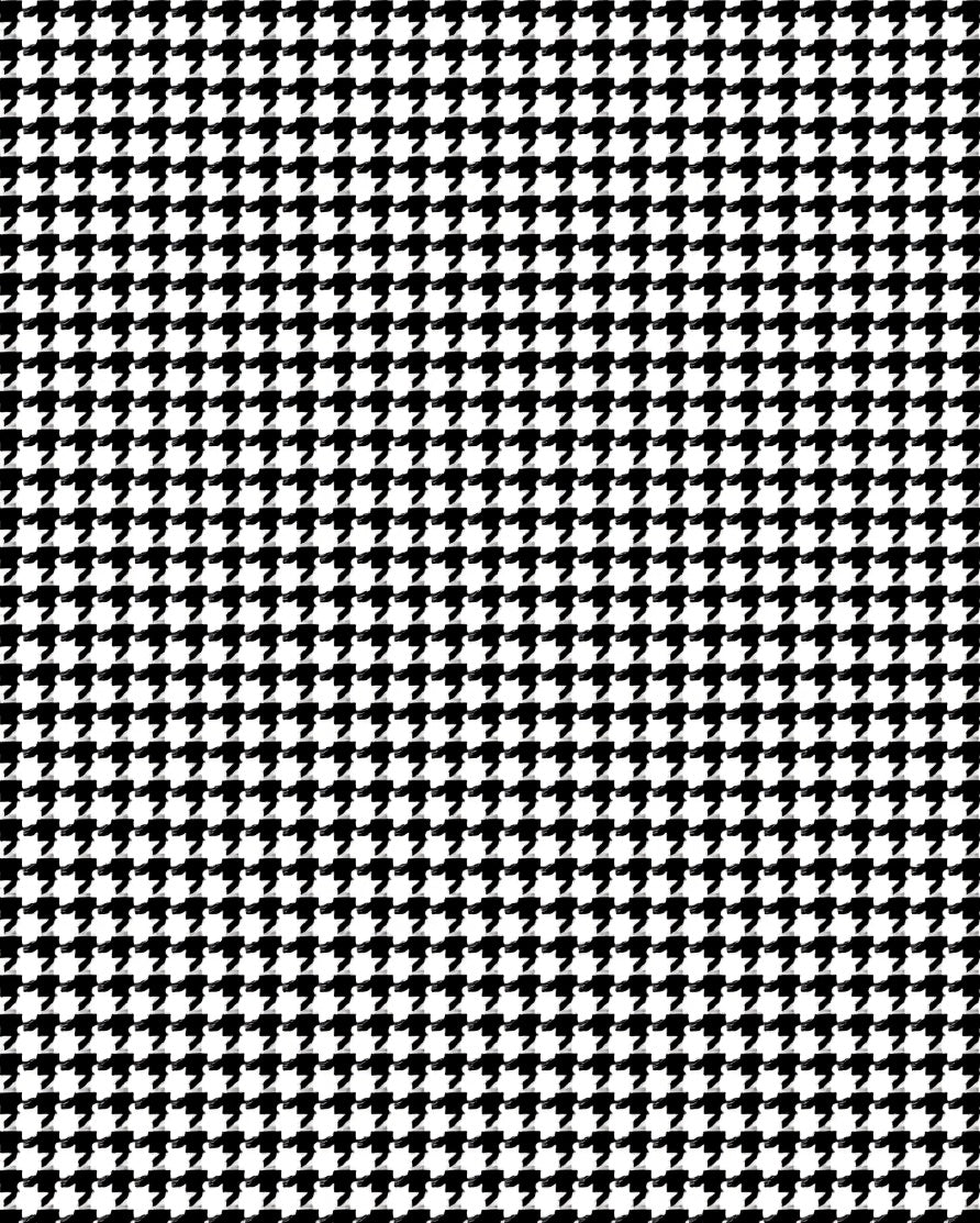 Classic Houndstooth Pattern Rug