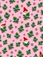 Jolly Santa Christmas Tree Pattern Rug