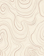 Creamy Lines Abstract Pattern Rug