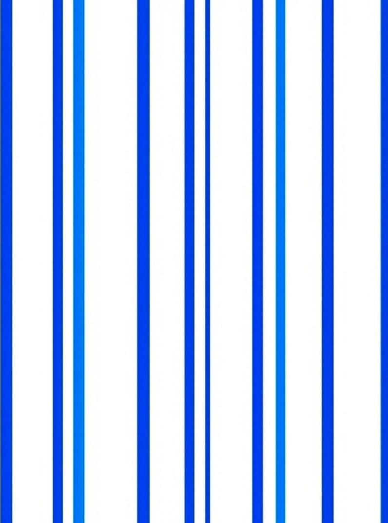 Classic Blue Stripe Pattern Rug