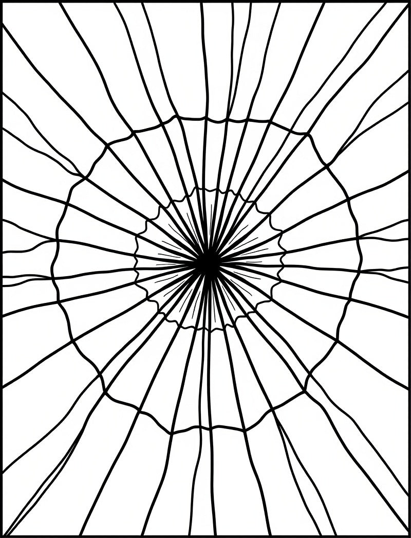 Radial Web Design Rug