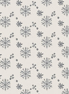 Folk Snowflakes And Buds Pattern Rug
