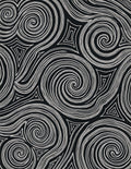 Monochromatic Abstract Swirl Pattern Rug