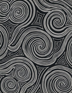 Monochromatic Abstract Swirl Pattern Rug