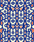 Bold Geometric Tribal Pattern Rug