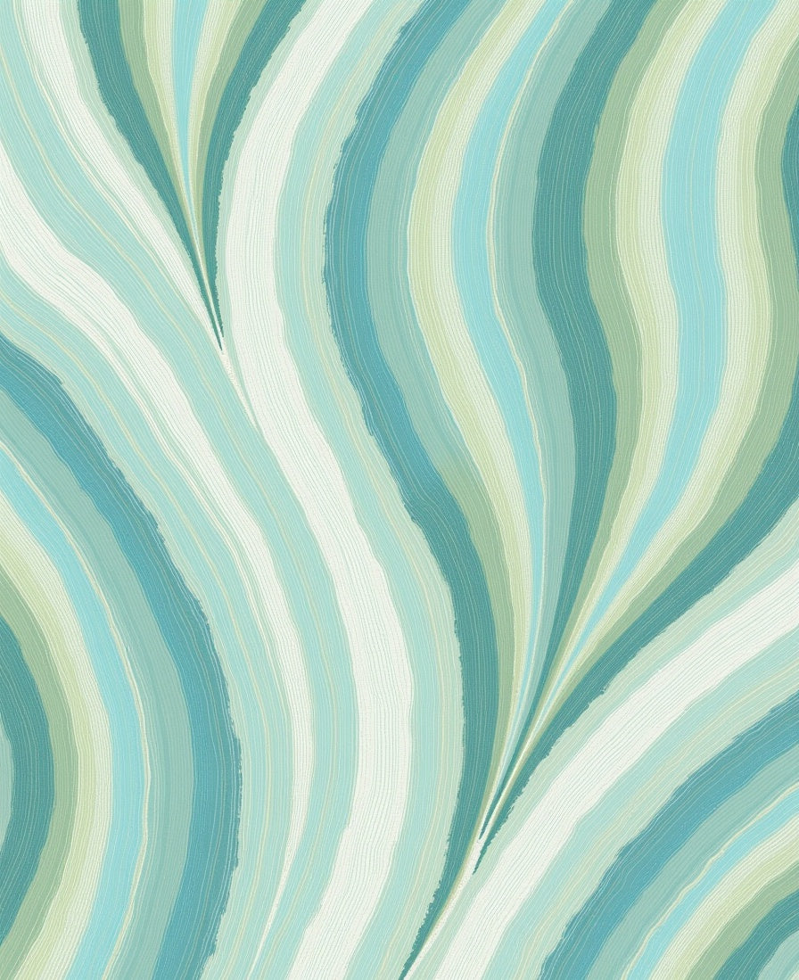 Ocean Wave Striped Pattern Rug
