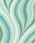 Ocean Wave Striped Pattern Rug