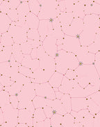 Pink Cosmic Constellation Pattern Rug
