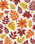 Autumn Leaves Patterned Design Rug