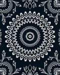 White Floral Mandala Pattern Rug