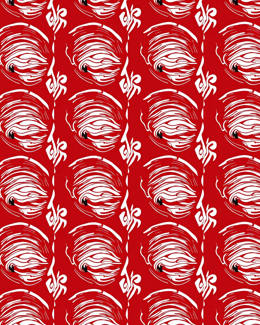 Bold Abstract Eye Pattern Design Rug