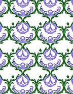 Victorian Floral Vine Pattern Rug