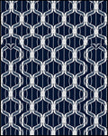 Art Deco Lattice Pattern Design Rug